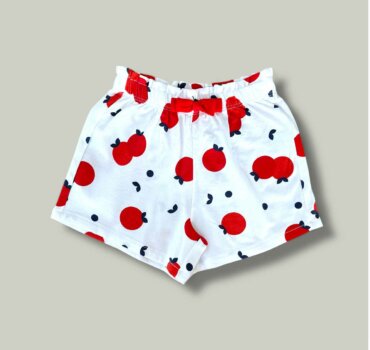 Къс панталон CHICCO Apple в бяло - снимка 1 - Къси панталони за момиче - Yomi.Kids