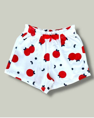 Къс панталон CHICCO Apple в бяло - снимка 1 - Къси панталони за момиче - Yomi.Kids