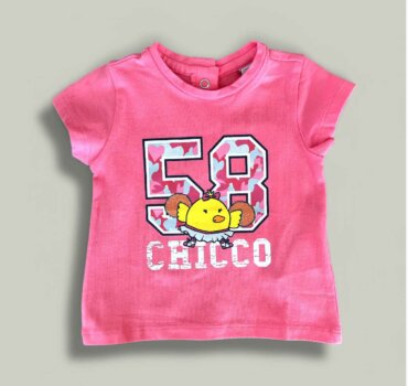 Бебешка тениска CHICCO 58 в розово - снимка 1 - Тениски и потници за момиче - Yomi.Kids