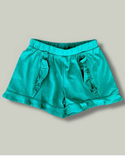 Къс панталон CHICCO Green Curl в зелено - снимка 1 - Къси панталони за момиче - Yomi.Kidss