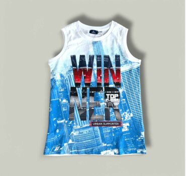 Потник CHICCO Winner в бяло - снимка 1 - Тениски и потници за момче - Yomi.Kids