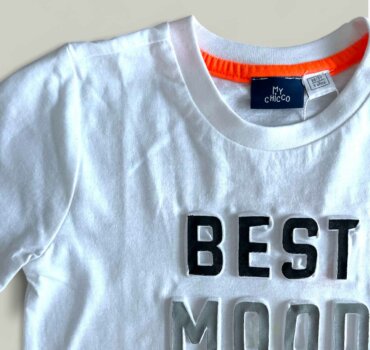 Тениска CHICCO Mood в бяло - снимка 2 - Тениски и потници за момче - Yomi.Kids