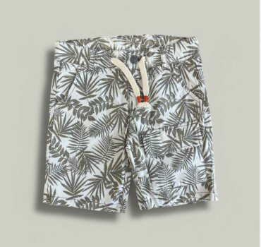 Къс панталон CHICCO Leafs в бежово - снимка 1 - Къси панталони за момче - Yomi.Kids