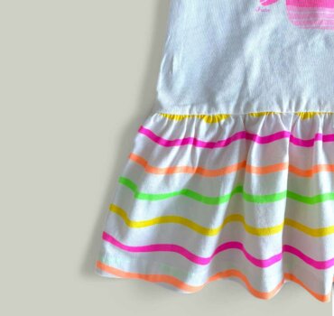 Бебешка рокля CHICCO Whale в бяло - снимка 3 - Рокли и поли - Yomi.Kids