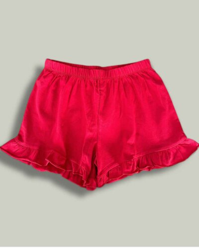 Къс панталон CHICCO Red в червено - снимка 1 - Къси панталони за момиче - Yomi.Kids