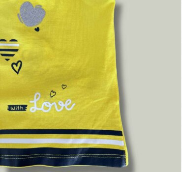 Потник CHICCO в жълто - снимка 2 - Тениски и потници за момиче - Yomi.Kids