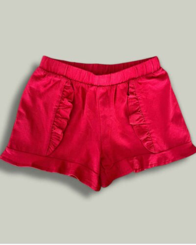 Къс панталон CHICCO Red Curl в червено - снимка 1 - Къси панталони за момиче - Yomi.Kids