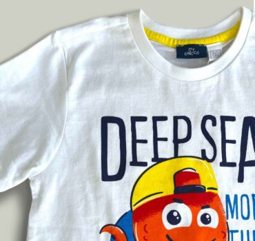 Комплект CHICCO Sea в бяло и синьо - снимка 3 - Комплекти с къс ръкав за момче - Yomi.Kids