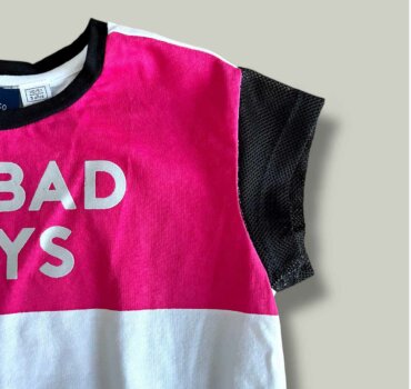 Комплект CHICCO Days в бяло, черно и циклама - снимка 2 - Комплекти с къс ръкав за момиче - Yomi.Kids