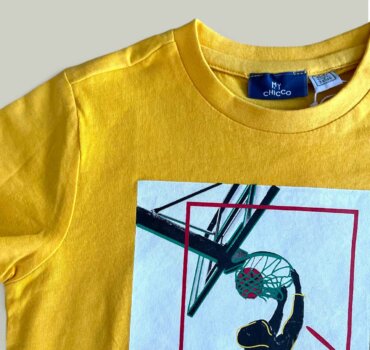 Тениска CHICCO Stadium в жълто - снимка 2 - Тениски и потници за момче - Yomi.Kids