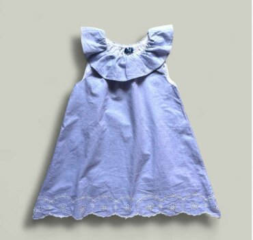 Рокля CHICCO в синьо - снимка 1 - Рокли и поли - Yomi.Kids