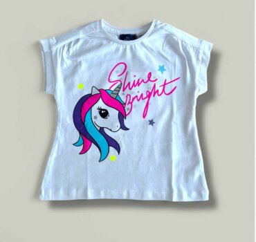 Тениска CHICCO Bright в бяло - снимка 1 - Тениски и потници за момче - Yomi.Kids