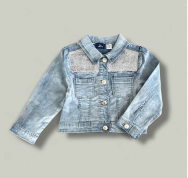 Дънково яке CHICCO в светло синьо - снимка 1 - Якета за момиче - Yomi.Kids