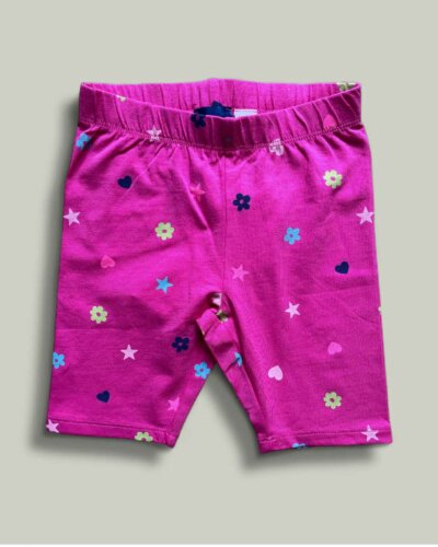 Клин байкър CHICCO Flowers в розово - снимка 1 - Къси панталони за момиче - Yomi.Kids