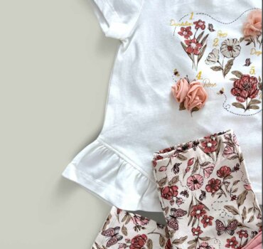 Комплект Cynthia Rowley включва 4 части - снимка 2 - Комплекти с къс ръкав за момиче - Yomi.Kids