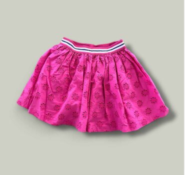 Детска разкроена пола CHICCO в цвят циклама - снимка 1 - Рокли/поли - Yomi.Kids