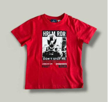 Тениска CHICCO HRLM в тъмно червено - снимка 1 - Тениски и потници за момче - Yomi.Kids