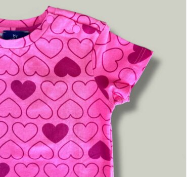 Тениска CHICCO Hearts в розово - снимка 2 - Тениски и потници за момиче - Yomi.Kids