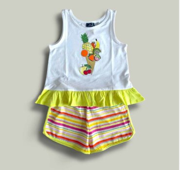 Комплект CHICCO Fruits - снимка 1 - Комплекти с къс ръкав за момиче - Yomi.Kids