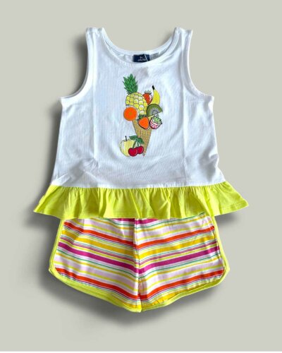 Комплект CHICCO Fruits - снимка 1 - Комплекти с къс ръкав за момиче - Yomi.Kids