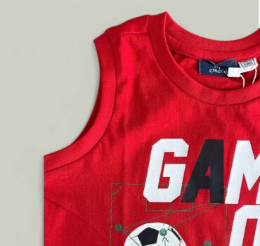 Потник CHICCO GameOn в червено - снимка 2 - Тениски и потници за момче - Yomi.Kids
