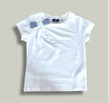 Тениска CHICCO в бяло - снимка 2 - Тениски и потници за момиче - Yomi.Kids