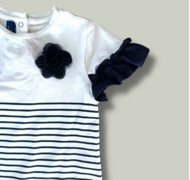 Тениска CHICCO BF в бяло - снимка 2 - Тениски и потници за момиче - Yomi.Kids