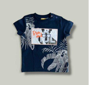 Тениска CHICCO Run в тъмно синьо - снимка 1 - Тениски и потници за момче - Yomi.Kids