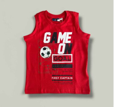 Потник CHICCO GameOn в червено - снимка 1 - Тениски и потници за момче - Yomi.Kids