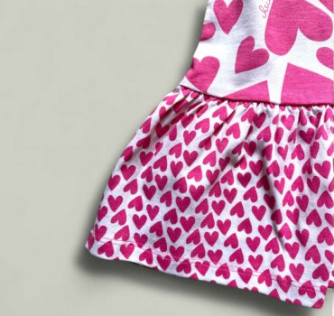 Бебешка рокля CHICCO Pink Heart в бяло и циклама - снимка 3 - Рокли и поли - Yomi.Kids