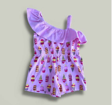 Гащеризон CHICCO Icecream в розово - снимка 1 - Рокли и поли - Yomi.Kids