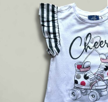 Рокля CHICCO Cheery в бяло и черно - снимка 3 - Рокли и поли - Yomi.Kids