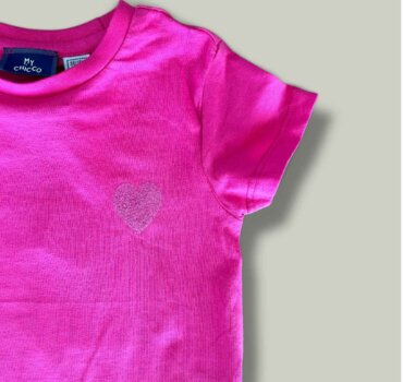 Бебешка тениска CHICCO в цвят циклама - снимка 2 - Тениски и потници за момиче - Yomi.Kids