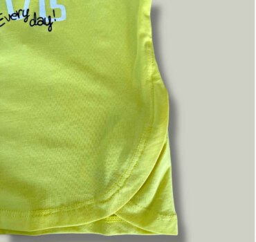 Бебешка тениска CHICCO Love в жълто - снимка 2 - Тениски и потници за момиче - Yomi.Kids