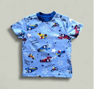 Тениска CHICCO Cars в синьо - снимка 1 - Тениски и потници за момче - Yomi.Kids