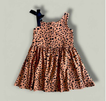 Рокля CHICCO Leopard в кафяво и черно - снимка 1 - Рокли и поли - Yomi.Kids