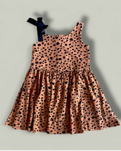 Рокля CHICCO Leopard в кафяво и черно - снимка 1 - Рокли и поли - Yomi.Kids