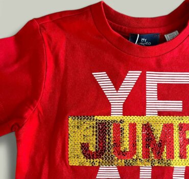 Тениска CHICCO Jump в червено - снимка 2 - Тениски и потници за момче - Yomi.Kids