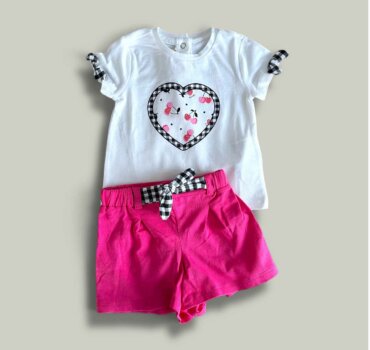 Бебешки комплект CHICCO Cherry- снимка 1 - Комплекти с къс ръкав за момиче - Yomi.Kids