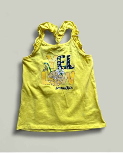 Потник CHICCO Yellow в жълто - снимка 1 - Тениски и потници за момиче - Yomi.Kids