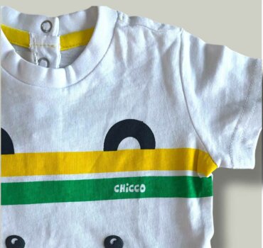 Бебешка тениска CHICCO WB в бяло - снимка 2 - Тениски и потници за момче - Yomi.Kids