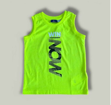 Потник CHICCO Now в цвят неоново жълто - снимка 1 - Тениски и потници за момче - Yomi.Kids