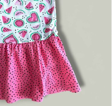 Рокля CHICCO Watermelove в бяло и розово - снимка 4 - Рокли и поли - Yomi.Kids