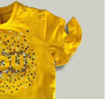 Тениска CHICCO YOU в жълто-оранжево - снимка 2 - Тениски и потници за момиче - Yomi.Kids