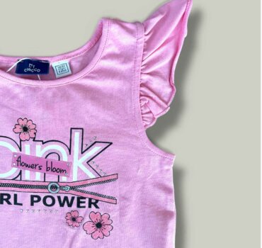 Потник CHICCO Pink в розово - снимка 2 - Тениски и потници за момиче - Yomi.Kids