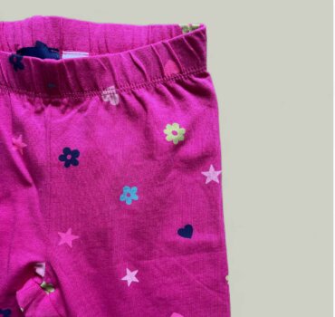 Клин байкър CHICCO Flowers в розово - снимка 2 - Къси панталони за момиче - Yomi.Kids