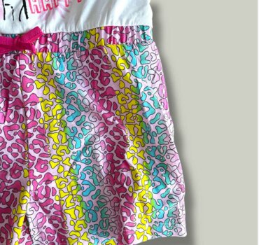 Гащеризон CHICCO Giraffe в бяло и розово - снимка 3 - Рокли и поли - Yomi.Kids